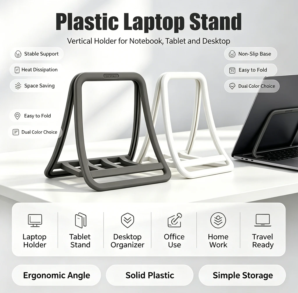 Desk Setup Macbook - حامل لابتوب عمودي، حامل نوت بوك