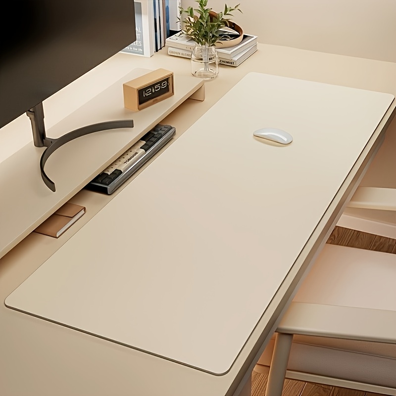 Desk Setup Ergonomic - لوحة ماوس كبيرة من الجلد الصناعي،