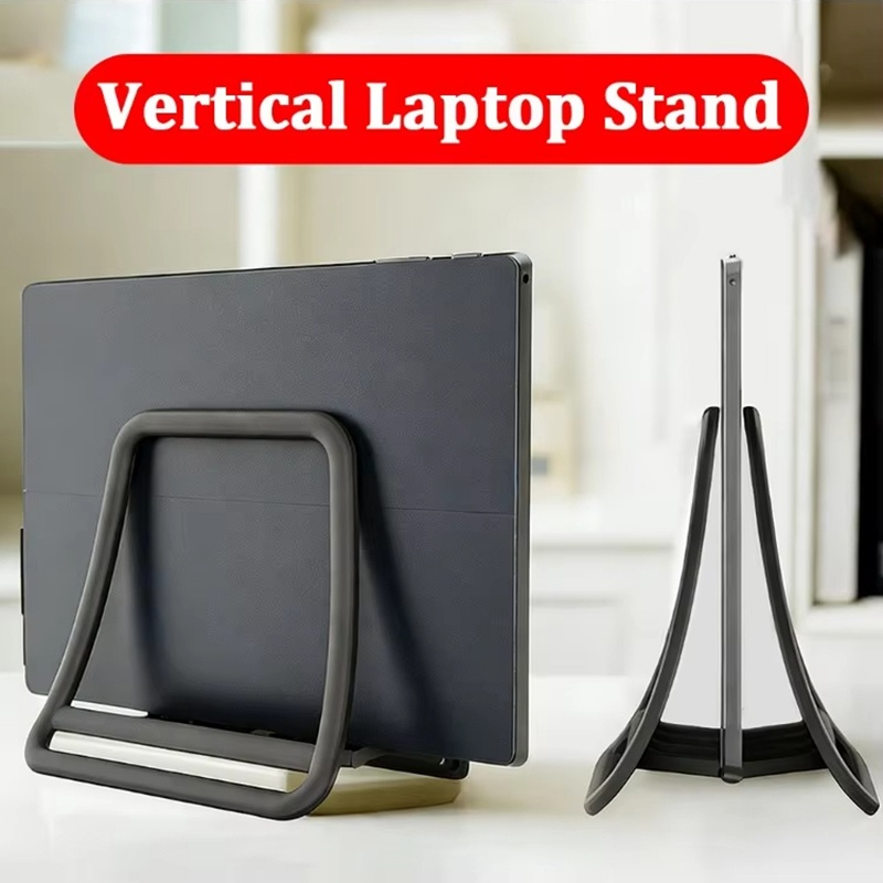 Desk Setup Macbook - حامل كمبيوتر محمول عمودي مضاد للانزلاق،