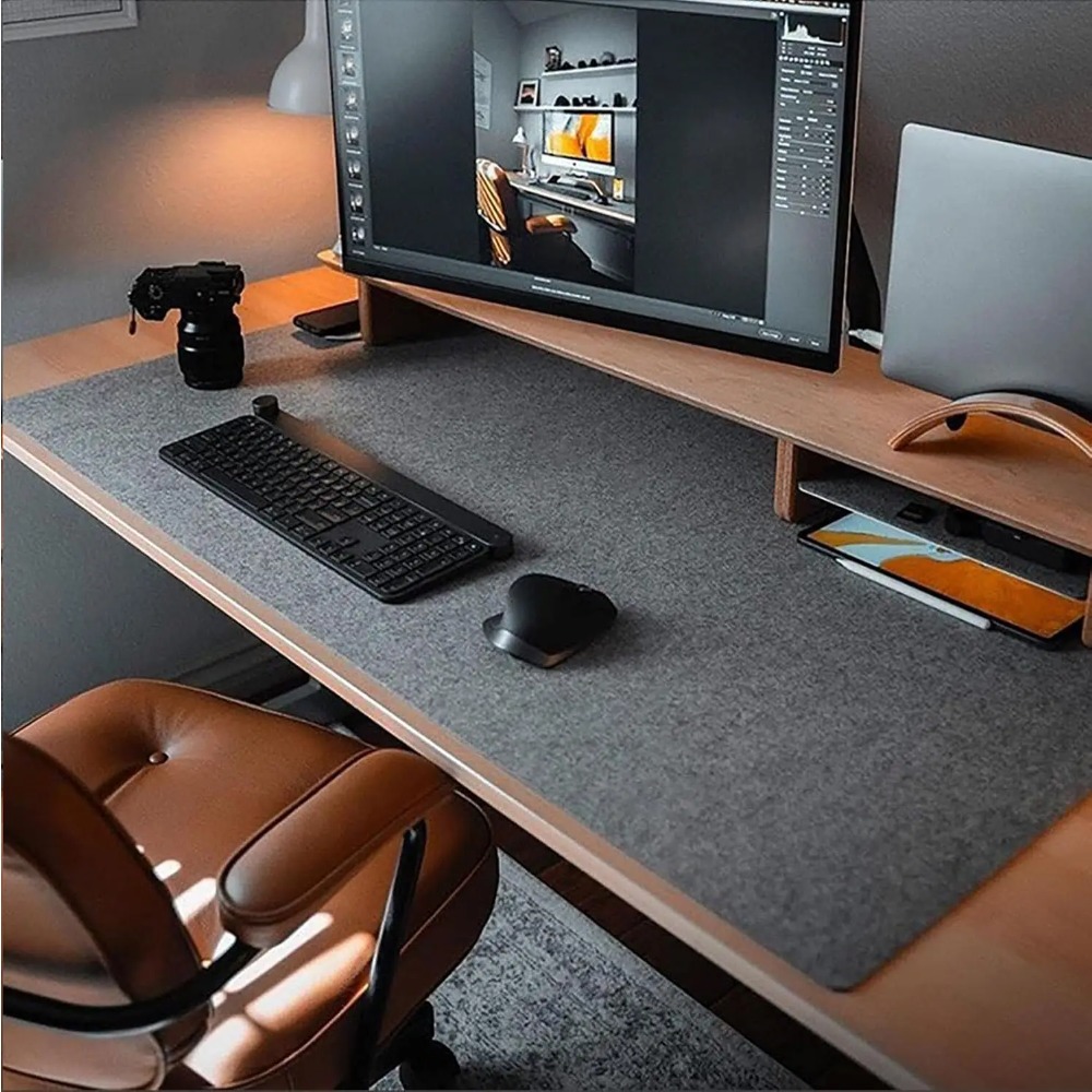 Desk Setup Ergonomic - سجادة كمبيوتر مكتبية من اللباد للمكتب