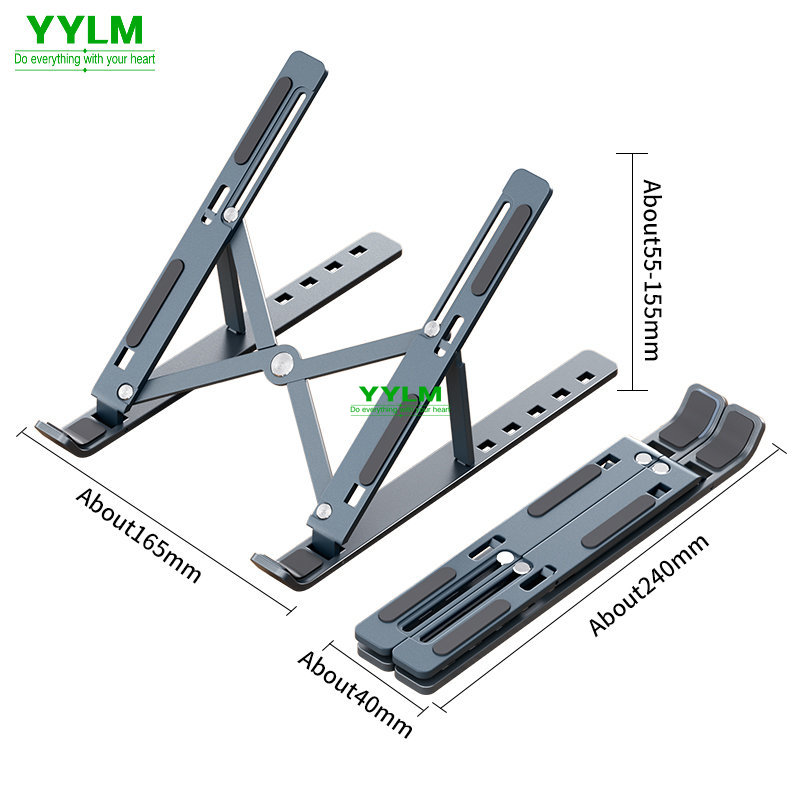 Desk Setup Pink - YYLM N3 حامل كمبيوتر محمول محمول