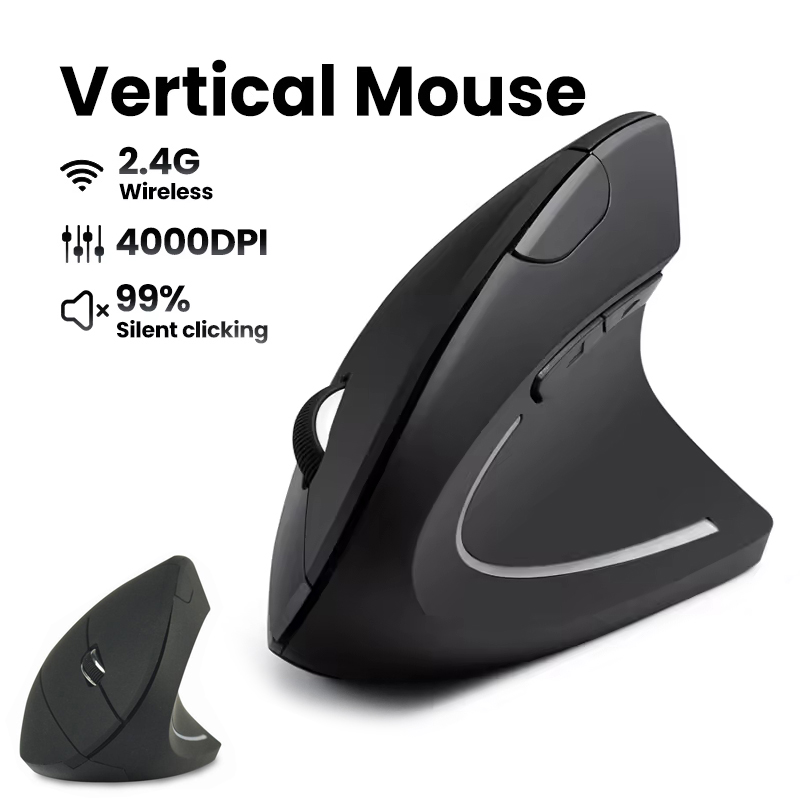 Desk Setup Gaming And Work - ماوس لاسلكي مريح 1600 نقطة في