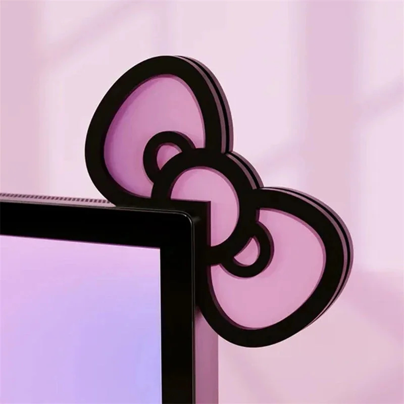 Desk Setup Pink - Kawaii الوردي الاكريليك القوس رصد ديكور