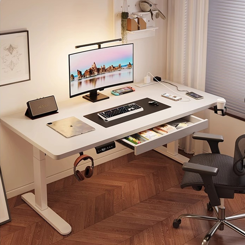 Desk Setup Ergonomic - مكتب كهربائي حديث قابل للتعديل بمحركين