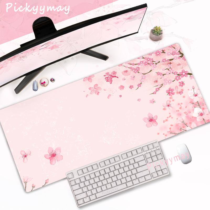 Desk Setup Pink - CIFBUY لوحة ماوس للألعاب بتصميم زهر