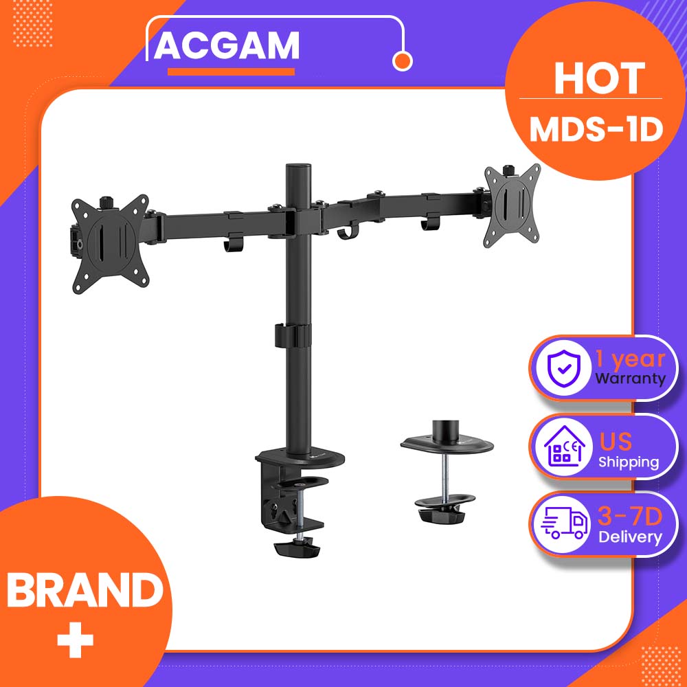 Monitor Arm Clamp - حامل شاشة مزدوج ACGAM MDS-1D، حامل