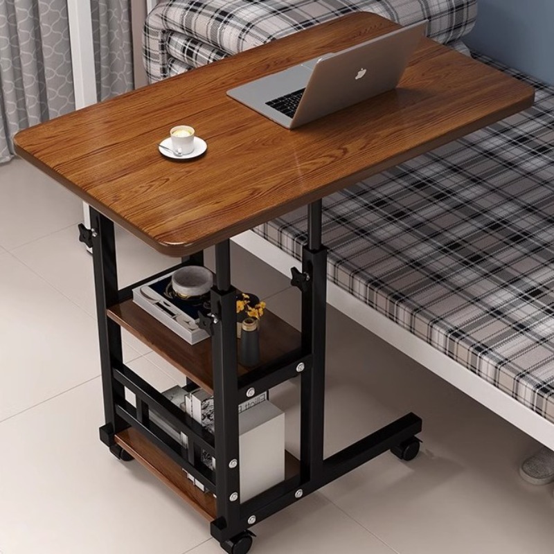 Desk Setup Minimalist - طاولة سرير متحركة قابلة للرفع، طاولة