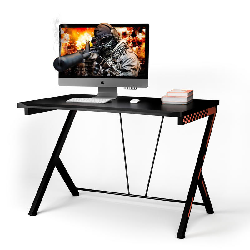 Desk Setup Small - مكتب كمبيوتر حديث مريح، سطح من