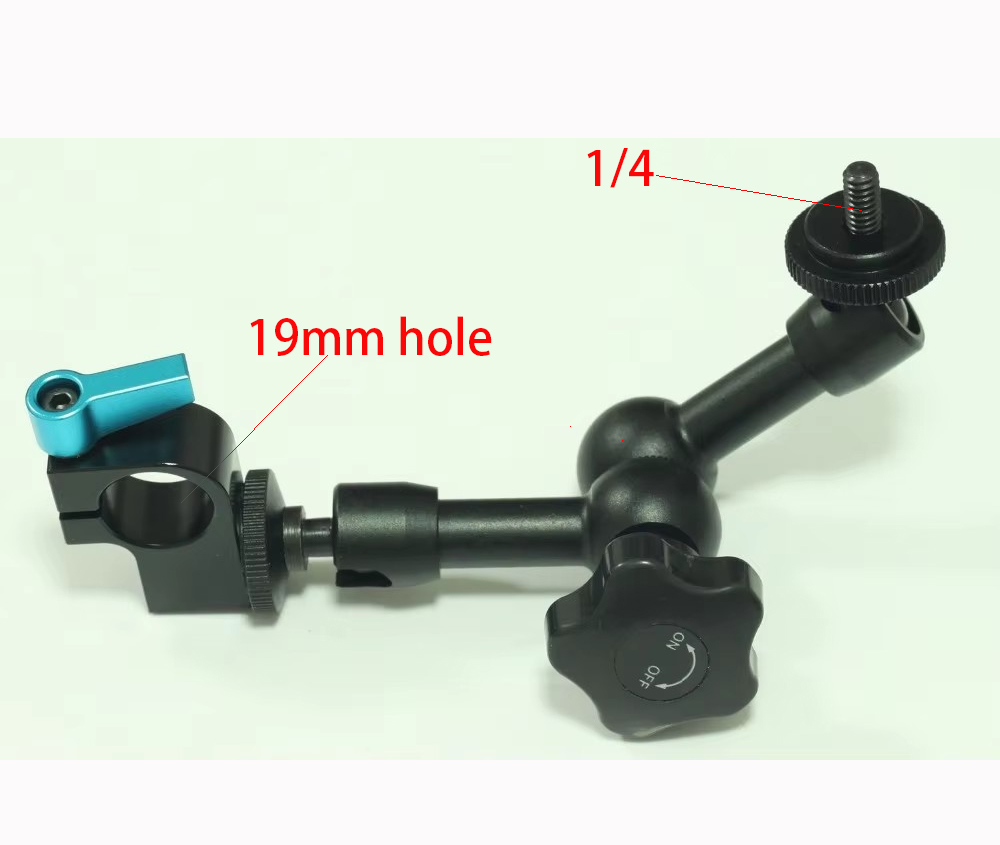 Monitor Arm Clamp - 19 مللي متر قضيب المشبك مع