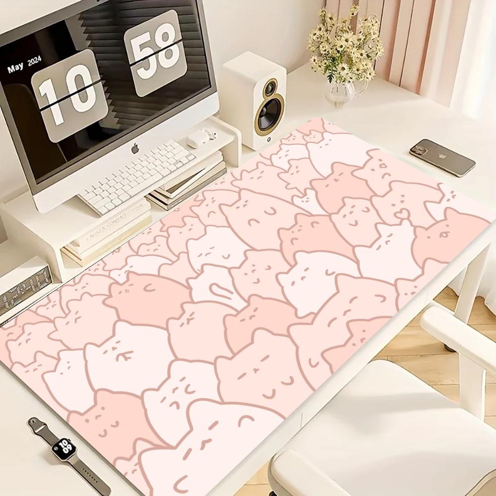 لوحة ماوس للألعاب، بساط مكتب ك - مراجعة Desk Setup Pink وسعره