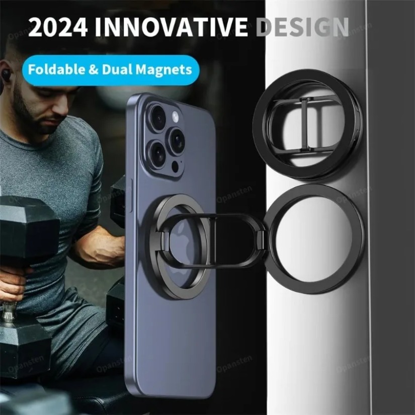حامل هاتف مغناطيسي مزدوج قابل  - مراجعة Dual Phone Holder وسعره
