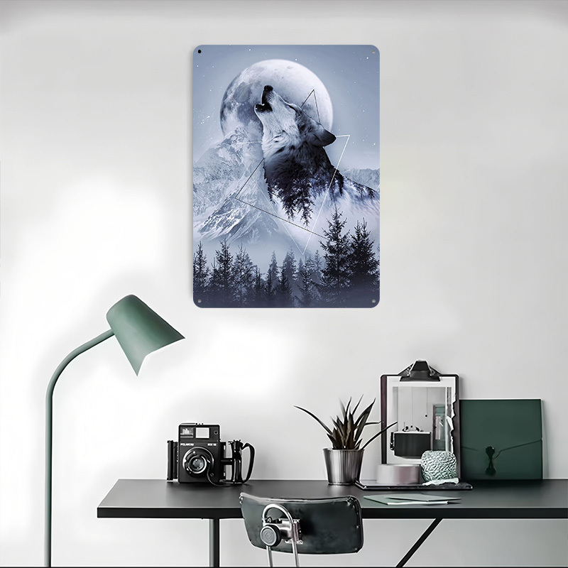لوحة معدنية بتصميم 'هال مع الذ - مراجعة Desk Setup Poster وسعره