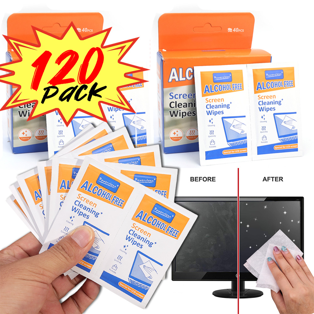 10-120 قطعة من مناديل تنظيف ال - مراجعة Monitor Cleaning Kit وسعره
