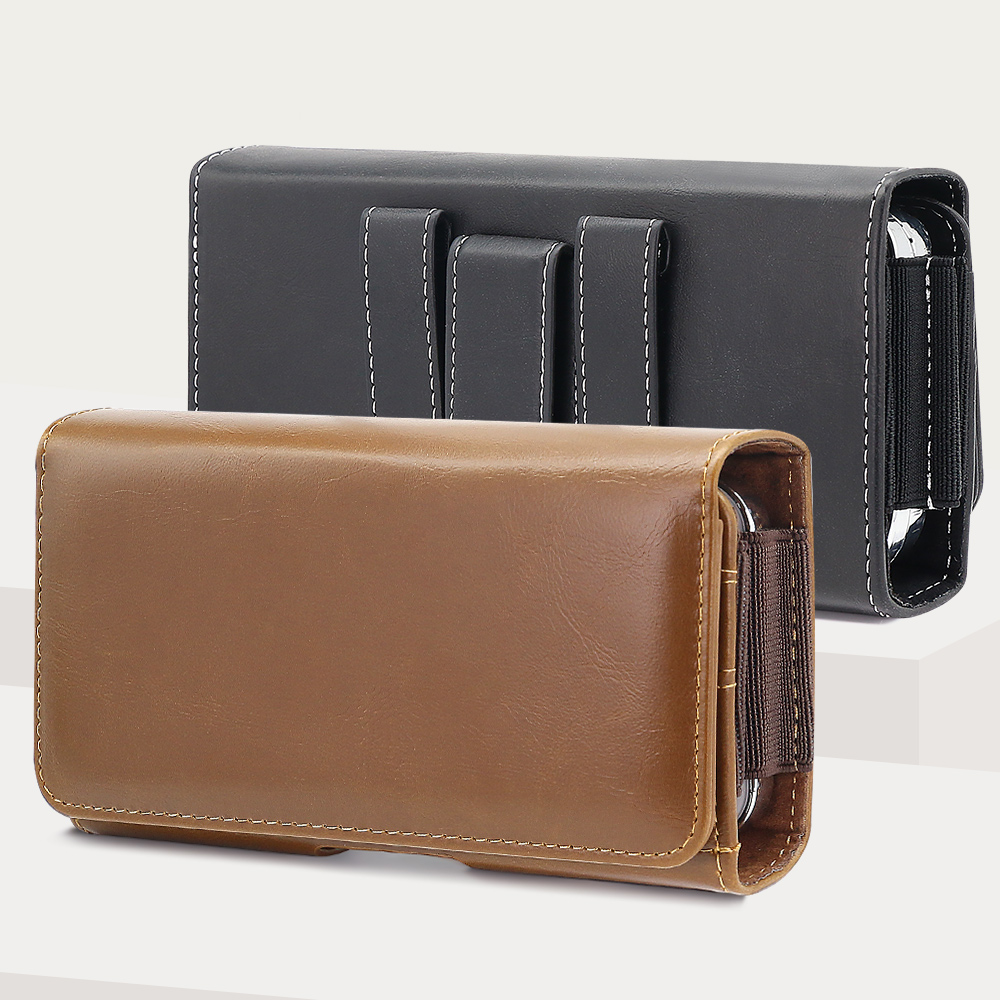 حقيبة هاتف جلدية أفقية عالمية  - مراجعة Dual Phone Holder وسعره
