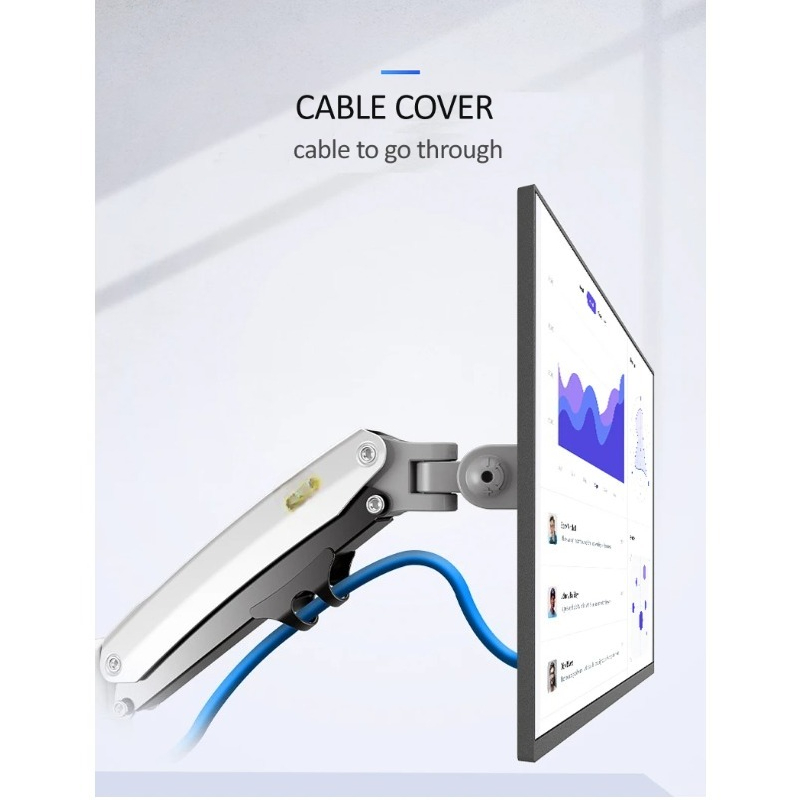 حامل شاشة مزدوج NB NEW H180 مق - مراجعة Monitor Arm Clamp وسعره