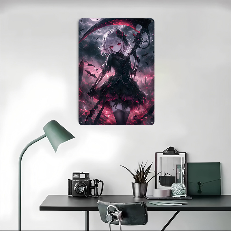 ملصق فتاة الموت الشريرة، فن جد - مراجعة Desk Setup Poster وسعره