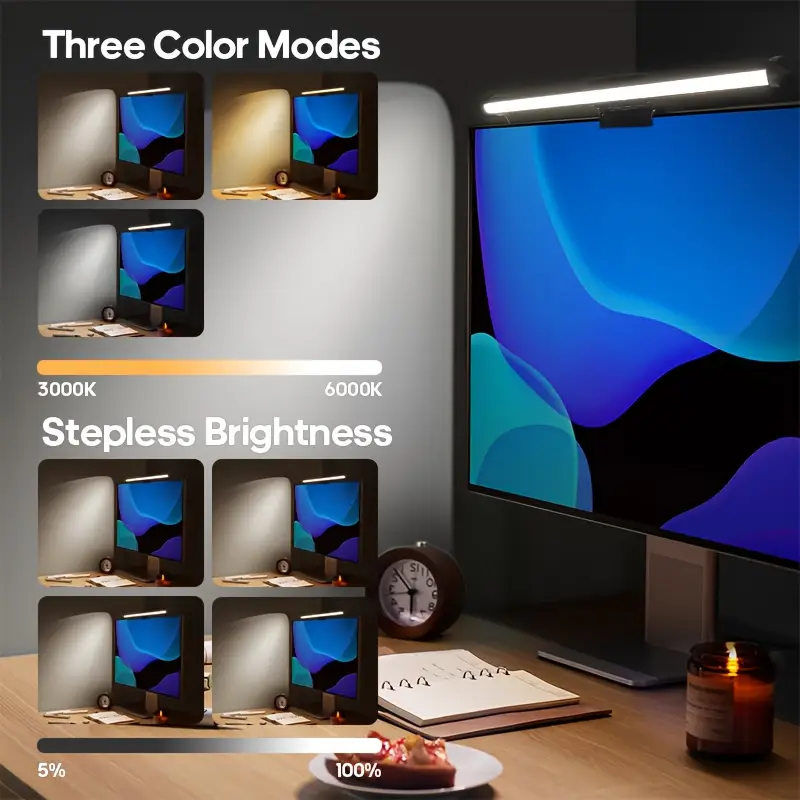 شريط إضاءة RGB للشاشة، مصباح ط - مراجعة Desk Setup Light وسعره