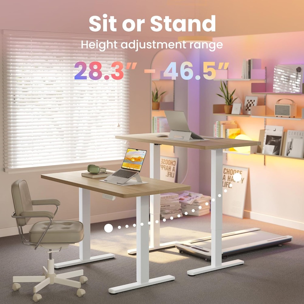 مكتب كهربائي صغير قابل للتعديل - مراجعة Desk Setup Small وسعره