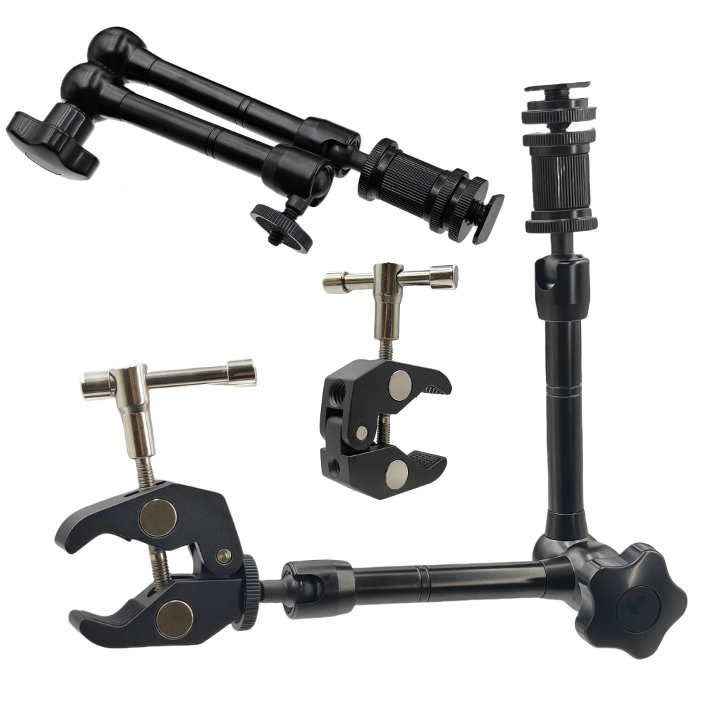 ذراع سحري معدني 11 بوصة مفصل م - مراجعة Monitor Arm Clamp وسعره