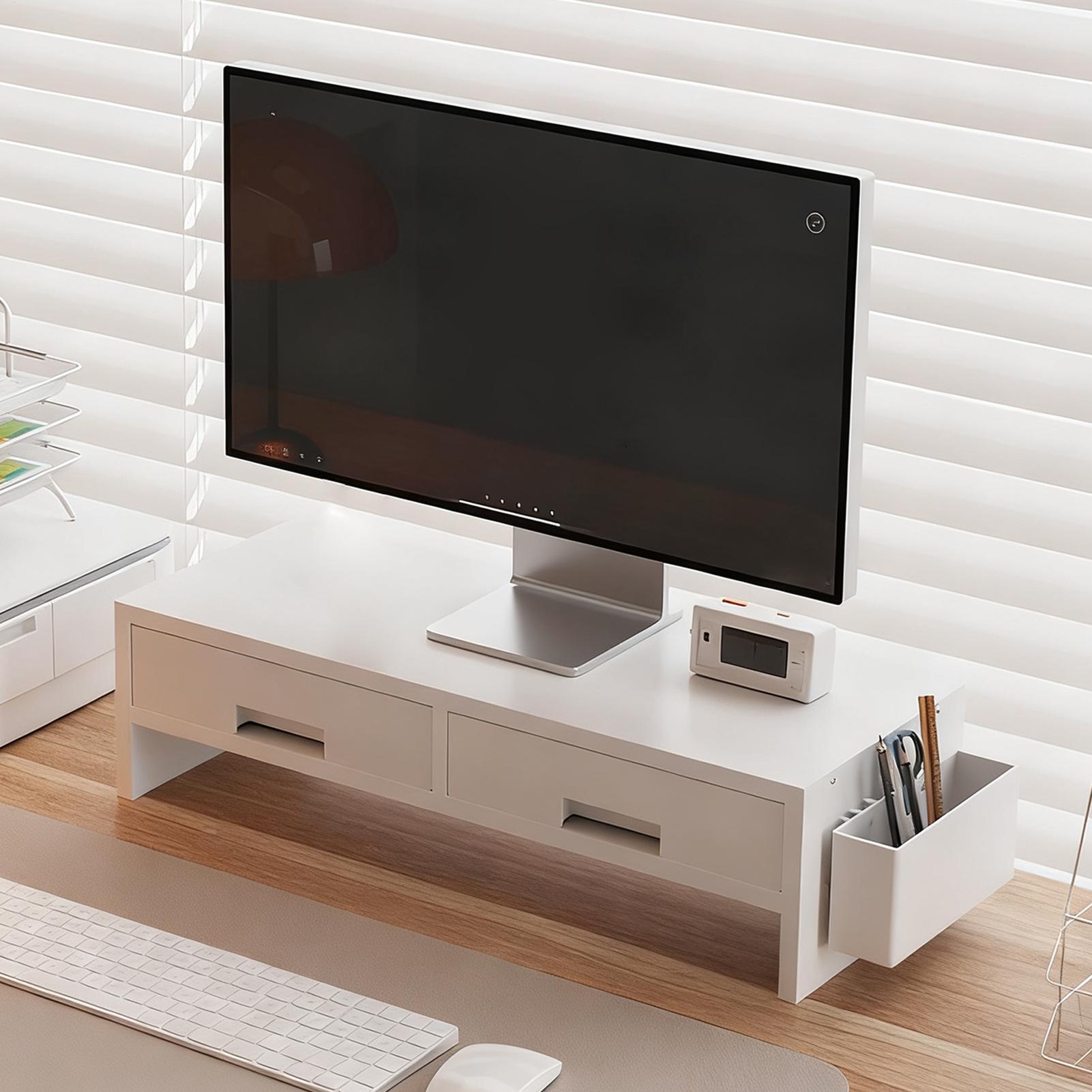 حامل شاشة مكتب، درج مزدوج، منظ - مراجعة Desk Setup Ergonomic وسعره