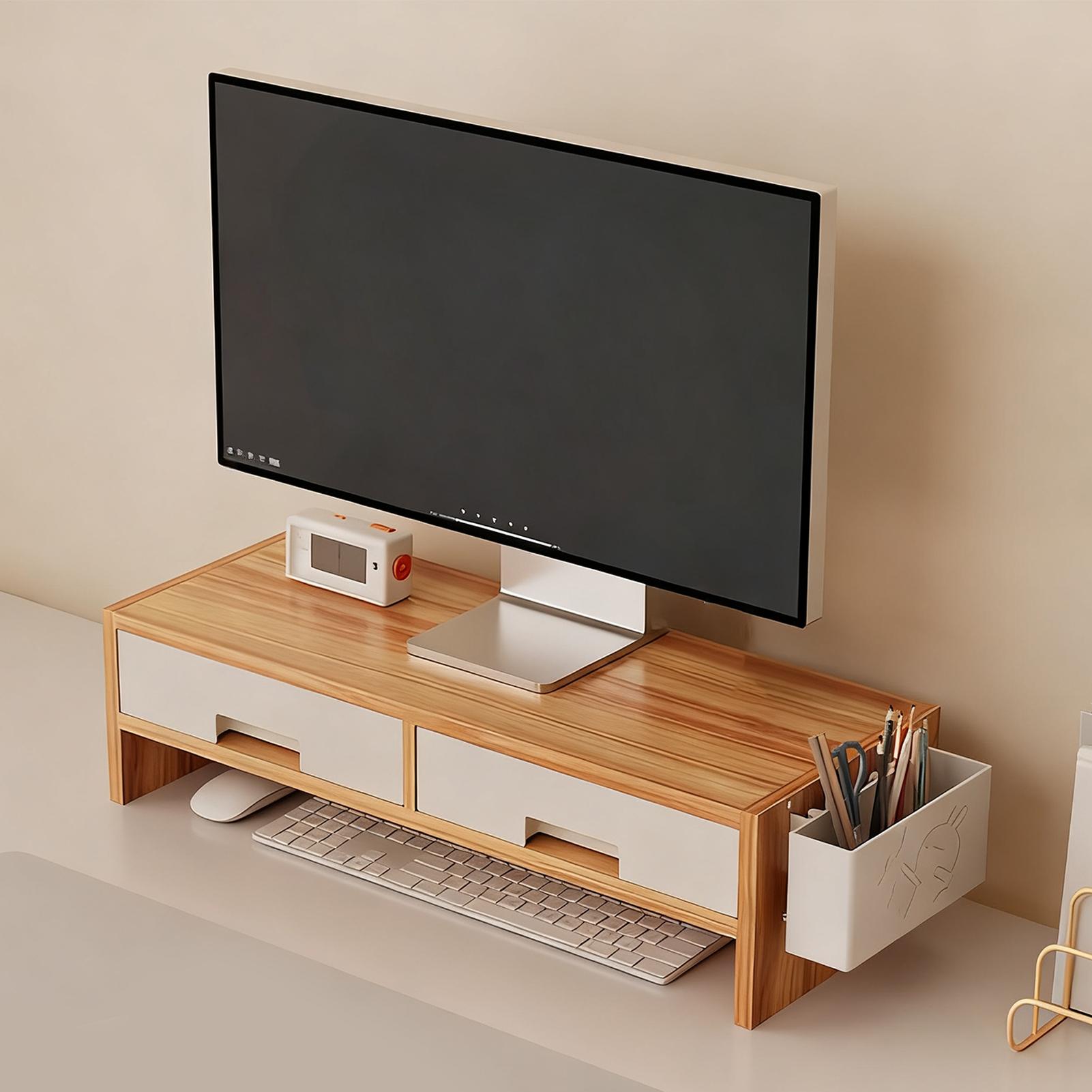 حامل شاشة مكتب، درج مزدوج، منظ - مراجعة Desk Setup Ergonomic وسعره