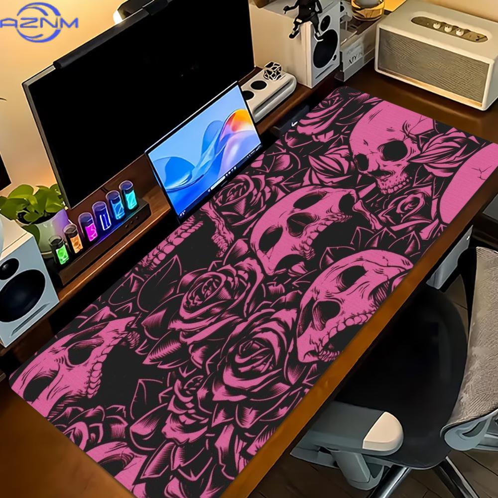 بساط مكتب ممتد بتصميم جمجمة ور - مراجعة Desk Setup Pink وسعره