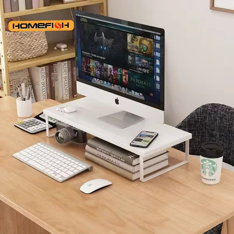 حامل شاشة قابل للتعديل مع رف ت - مراجعة Desk Setup Tech وسعره