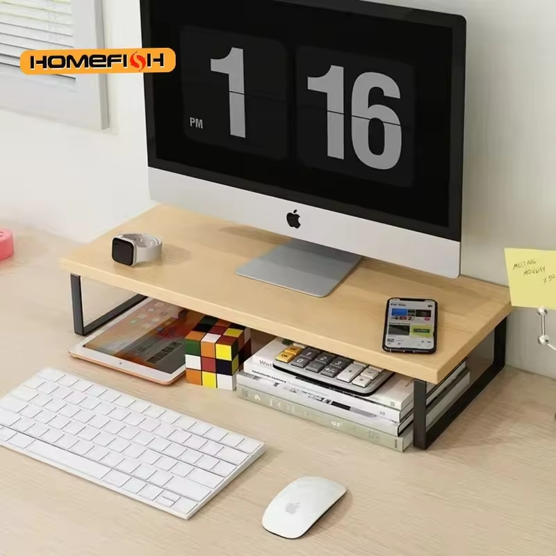 حامل شاشة قابل للتعديل مع رف ت - مراجعة Desk Setup Tech وسعره