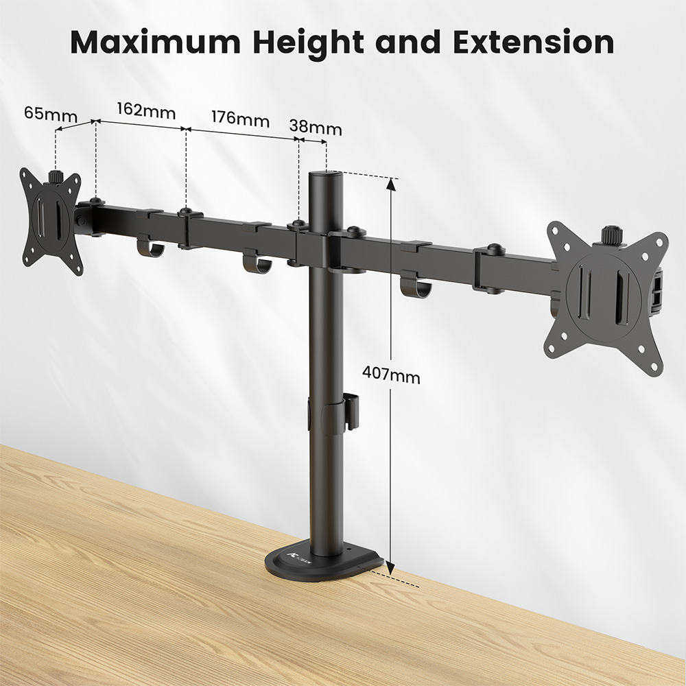 حامل شاشة مزدوج ACGAM MDS-1D،  - مراجعة Monitor Arm Clamp وسعره