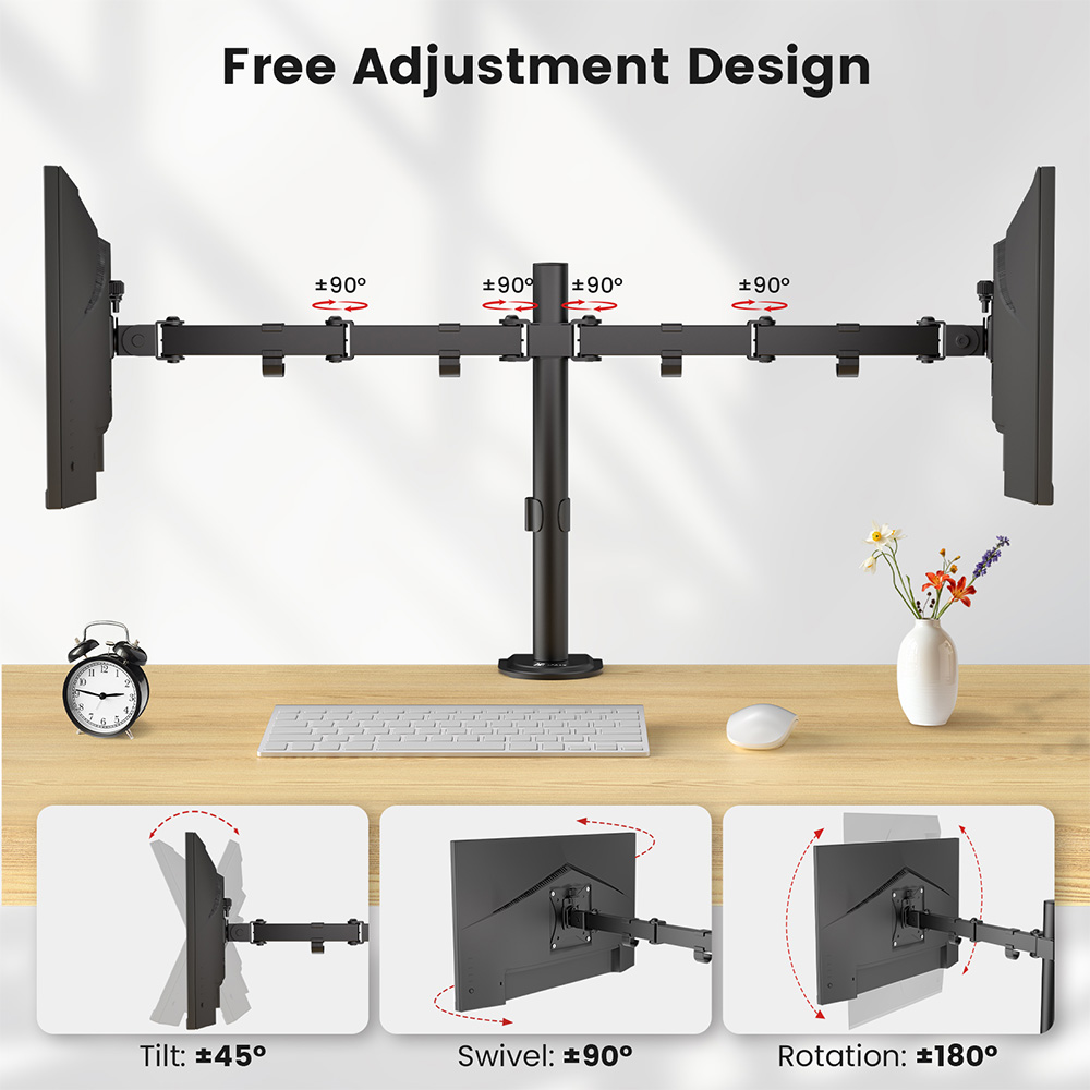حامل شاشة مزدوج ACGAM MDS-1D،  - مراجعة Monitor Arm Clamp وسعره