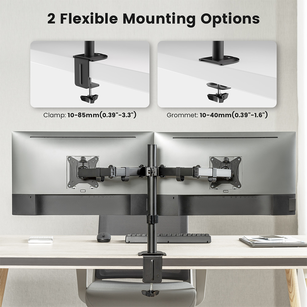 حامل شاشة مزدوج ACGAM MDS-1D،  - مراجعة Monitor Arm Clamp وسعره