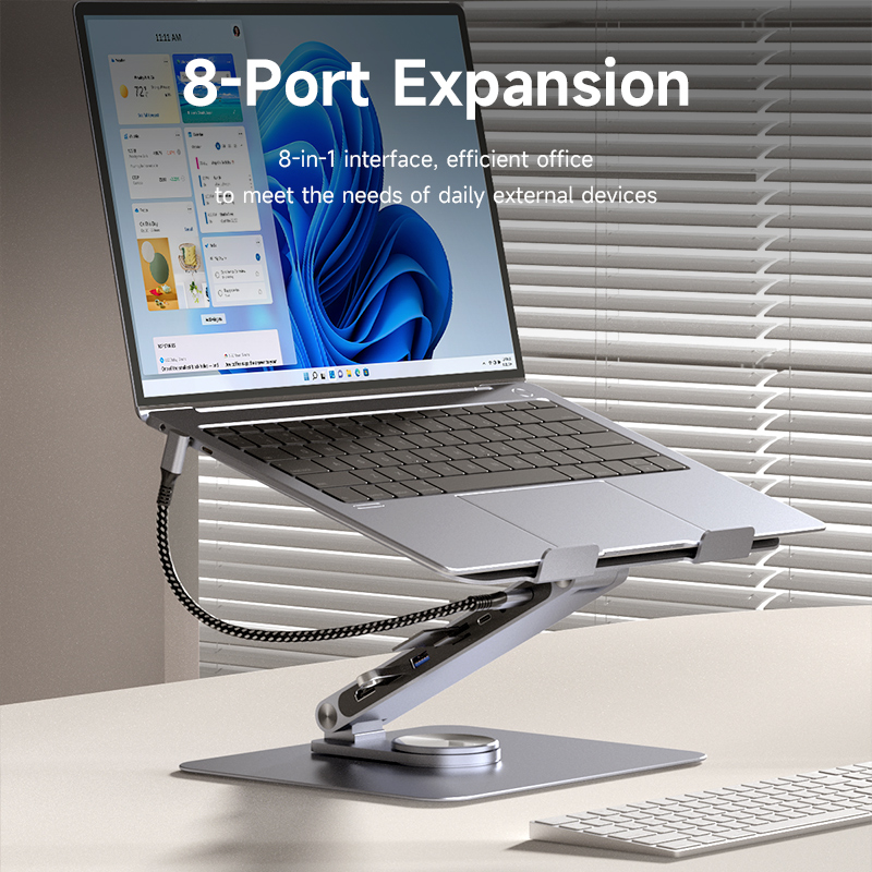 حامل كمبيوتر محمول من الألومني - مراجعة Desk Setup Macbook وسعره