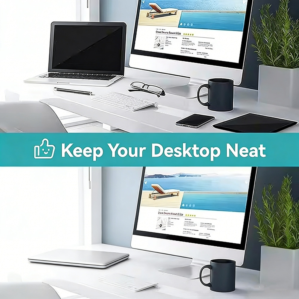 حامل كمبيوتر محمول عمودي قابل  - مراجعة Desk Setup Pink وسعره