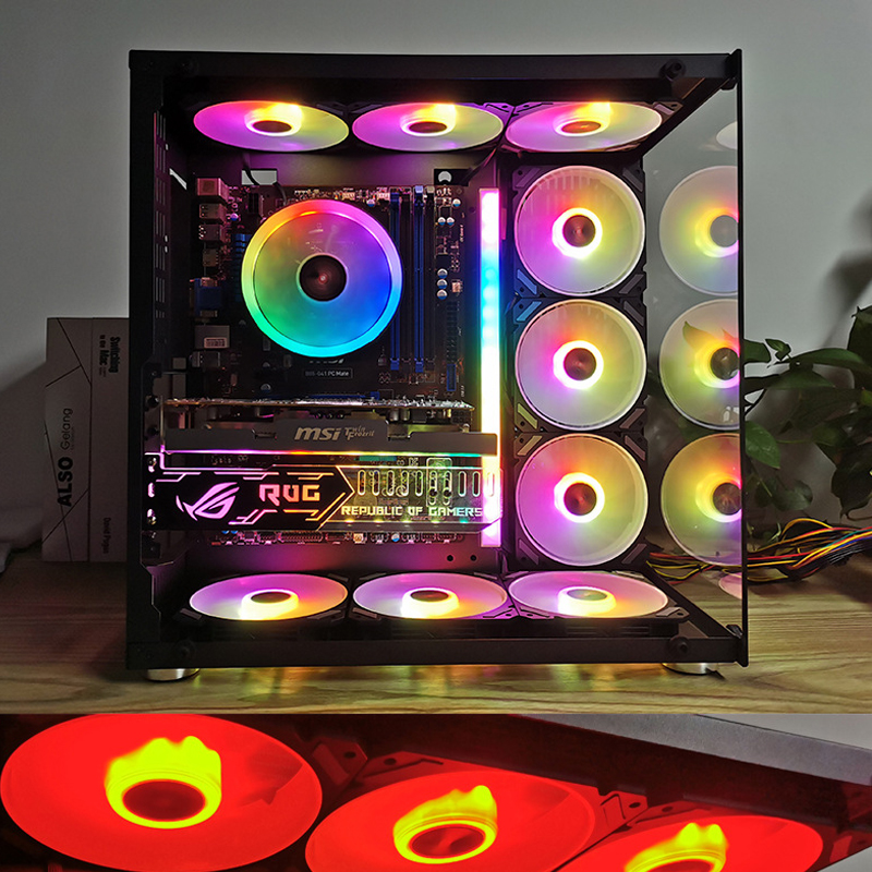 مروحة كمبيوتر ARGB مقاس 120 مم - مراجعة Desk Setup Light وسعره