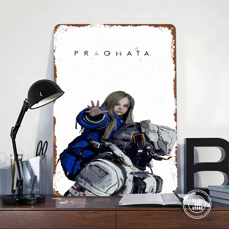 لافتة معدنية مخصصة لشخصية لعبة - مراجعة Desk Setup Poster وسعره