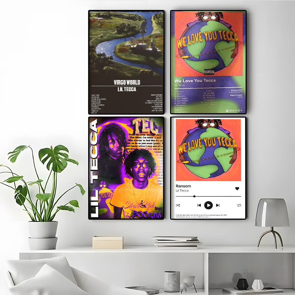 ملصق غلاف ألبوم L-Lil Tecca، إ - مراجعة Desk Setup Poster وسعره