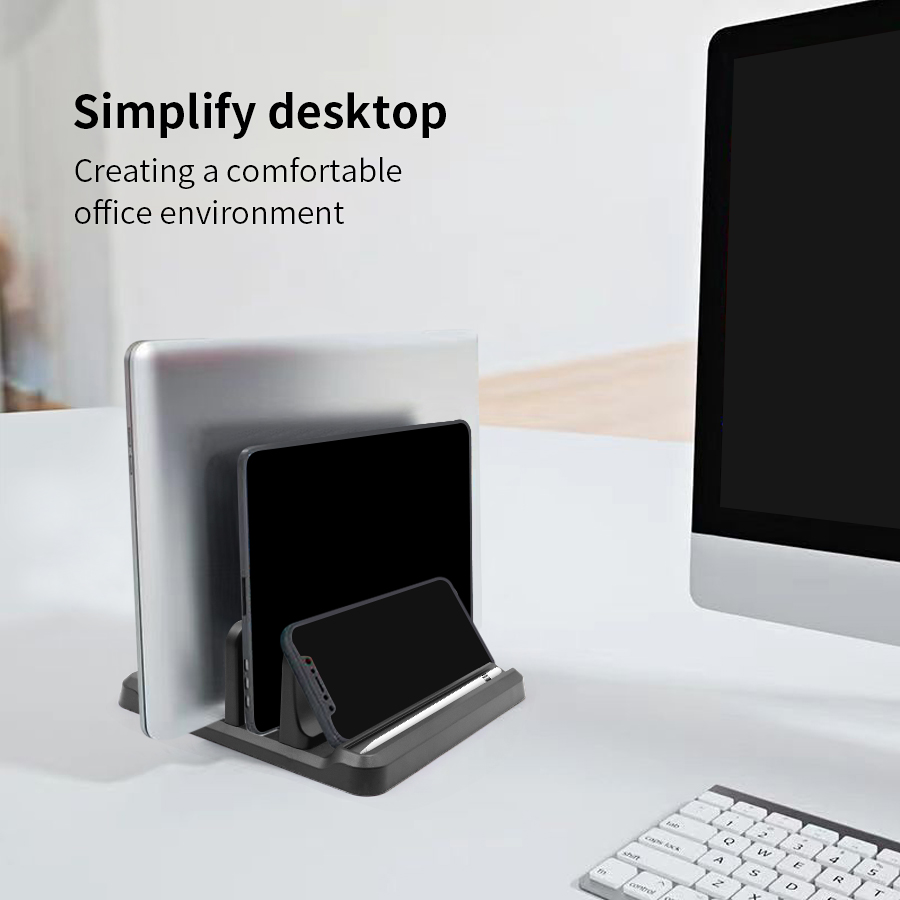 حامل كمبيوتر محمول عمودي من ال - مراجعة Desk Setup Macbook وسعره