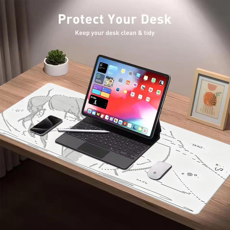 لوحة ماوس جلدية كبيرة بتصميم أ - مراجعة Desk Setup Ergonomic وسعره