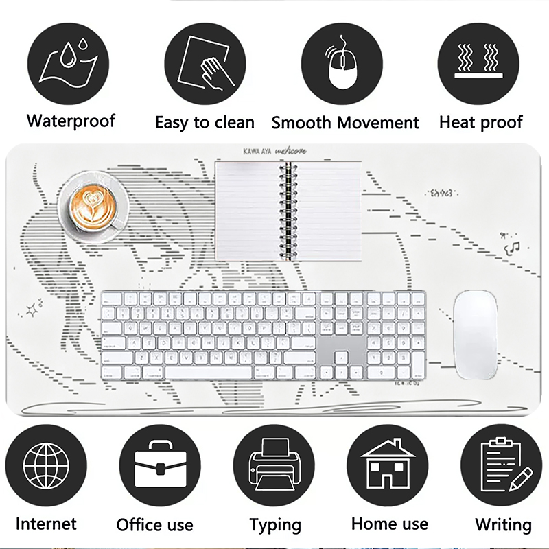 لوحة ماوس جلدية كبيرة بتصميم أ - مراجعة Desk Setup Ergonomic وسعره