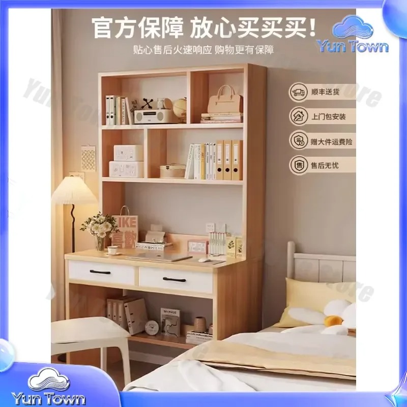 رف كتب من الخشب الصلب لطاولة ا - مراجعة Desk Setup Dorm وسعره