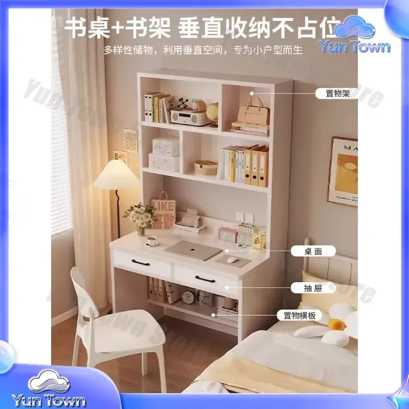 رف كتب من الخشب الصلب لطاولة ا - مراجعة Desk Setup Dorm وسعره